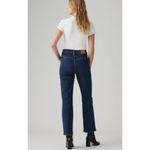 Levi's  26x27 Ribcage Riveted High Waist Ankle Straight Leg Jeans Dark Wa… Photo 3
