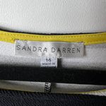 Sandra Darren  striped‎ dress women’s size 14 workwear Photo 4
