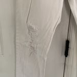 Levi's 501 White Distressed Cropped Jeans Photo 2