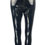 Commando Black Latex Faux Patent Leather High Waist Skinny Leggings Pants Size S Photo 2