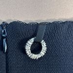 Save The Queen Italia Black Gray Tweed Colorblock Sheath Dress XL Square Neck Size M Photo 9