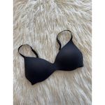 SKIMS  Wireless Form Push Up Plunge Bra Onyx Size 34C Photo 2