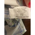 NWT Canyon Guide Outfitters 100%‎ Cotton Button Front Plaid Top (L) Hiking Gorp White Size L Photo 4