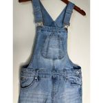 Y2K 90’s blue slice distressed overalls size 1 Photo 5