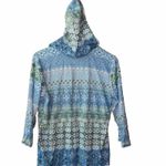 Christopher & Banks  Blue Green Pullover Hoodie Small Photo 4