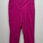 Lane Bryant  Women's Office Workwear Casual Cropped Stretch Pink Pants Size 14 Photo 0
