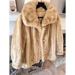 VTG Grandella Styled by Sportowne II Faux Fur Coat Women’s Size 8 Tan Photo 1