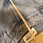 Gogo Jeans Light Wash Wide Leg Jeans Pink Bow Embroidery Size 7/28 Blue Photo 4