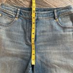 St. John  straight leg jeans Embellished Crystal Rose on back pocket women’s sz 2 Photo 6