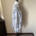 Athleta Salutation Jaquard Jacket Merri Perri Metropolis Gray Blue Womens 1X Photo 4