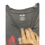 AC/DC Graphic Long-Sleeve Band Tee Rock Music Flame Design Gray L Photo 5