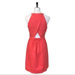 Market & Spruce NEW Halter Dress Linen Coral Linen Cotton Women's Size Medium Photo 4