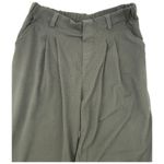 Halara  Wide Leg Pants L Tall Black Pleated Elastic Waist Waffle Slacks Workwear Photo 3