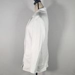 Halogen White Double Button Textured Blazer Jacket Women's Size Medium NWT Photo 3