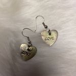 Matching “LOVE” Earring & Necklace Set Silver Photo 2
