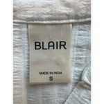 Blair ‎ Button 3/4 Sleeves Women’s Top White Size Small Photo 3