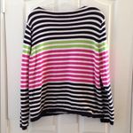 Sag Harbor FINAL MARKDOWN Ladies'  Sport Striped Sweater (large) Photo 2