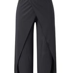 Woman’s Slit Black Pants Size 2X Photo 3