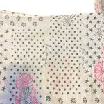 Free People  Tote Bag Gauze linen Boho Reusable Floral Festival Photo 1