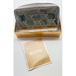 Michael Kors  SILVER‎ SMALL SHINY ARGENT CARD CASE WALLET ZIP AROUND Photo 2