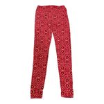 LuLaRoe Red and White Heart Leggings • One Size Fits Most Hearts Photo 2