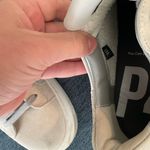 P448  Low Top Distressed Leather Sneaker in Glitter Suede size 38 thea coyote Photo 10