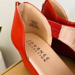 Journee Collection Aretha d'Orsay Wedge Sandal, Vegan Leather Rust, 9.5, NWOB Photo 12