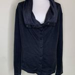 Mondetta  Blue Black Herringbone Moto Jacket Jersey Sz Small Photo 0