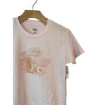 PAC SUN + Beverly and Beck T-Shirt Womens Size Medium Pink Short Sleeve Crop NWT Photo 1