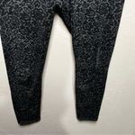 Aerie Black Gray Paisley Floral Lace Crop Leggings Photo 3
