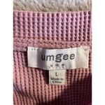 Umgee  Women's Tie Dye Long Sleeve Waffle Knit Top Size L Multicolor Photo 2
