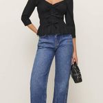 Reformation  Lauryn Top Black, Size 10, $168 Photo 6