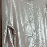 DKNY New Small Pink Metallic Sparkle Long Sleeve Mock Neck Top Photo 5