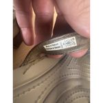 Crocs Leigh-Ann Leather Strap Mini Wedge Women's Size 9 Brown Comfort Sandals Photo 9