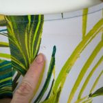 Susan Graver  Tropical Leaf Print Tie Sleeve Dress Size LP Liquid Knit Stretch Photo 4