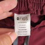 FIGS Burgundy Yola Skinny Scrub Pants Pull-On Cargo Pockets Women's Petite XS Photo 4