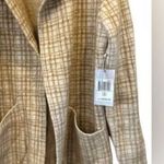 Cyrus Women's Plaid Hooded Coatigan Size S Multicolor Long Casual Photo 12