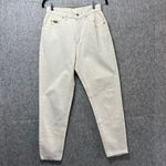 Riders By Lee Vintage 90s Mom Jeans 8P High Waist Tapered Leg Denim Pants Cream Photo 10