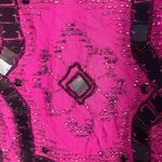 Free People  SPEAK EASY Size 4 Pink Sequins Beads Mini NEW FLAWED Photo 7