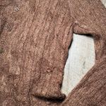 Maurice's 2000s‎ Y2k  Brown Acrylic Mohair Knit Button Cardigan Womens Size L/XL Photo 3