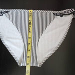 Aerie  Stripe Bikini Bottoms with Ruffles NWT Size Medium Full Coverage Bottom Photo 5