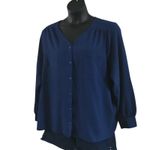 D&Co Denim & Company Blue Button Photo 1