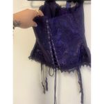 Frederick's of Hollywood Dream Halter Corset Size 38 Deep Purple Whimsigoth Photo 8