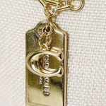 Coach Gold Handtag Signature C Charm Chain Necklace Photo 7
