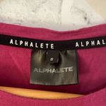 Alphalete Women’s  pink long sleeve knot waist crop athletic top small Photo 3