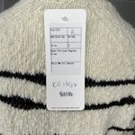 autumn cashmere New Striped Crew Neck Sweater Size S Cream Navy Blue Long Sleeve Photo 6