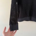Nike  black crochet hooded sweater Photo 2