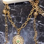 Croft & Barrow  Green and Gold Necklace Set Photo 6