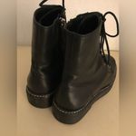 Schutz women black leather Combat boots US 5.5 Euro 35.5 Photo 8