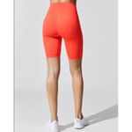 Carbon 38  Fluorescent Coral High Rise Biker Short Cloud Compression Sz Medium Photo 2